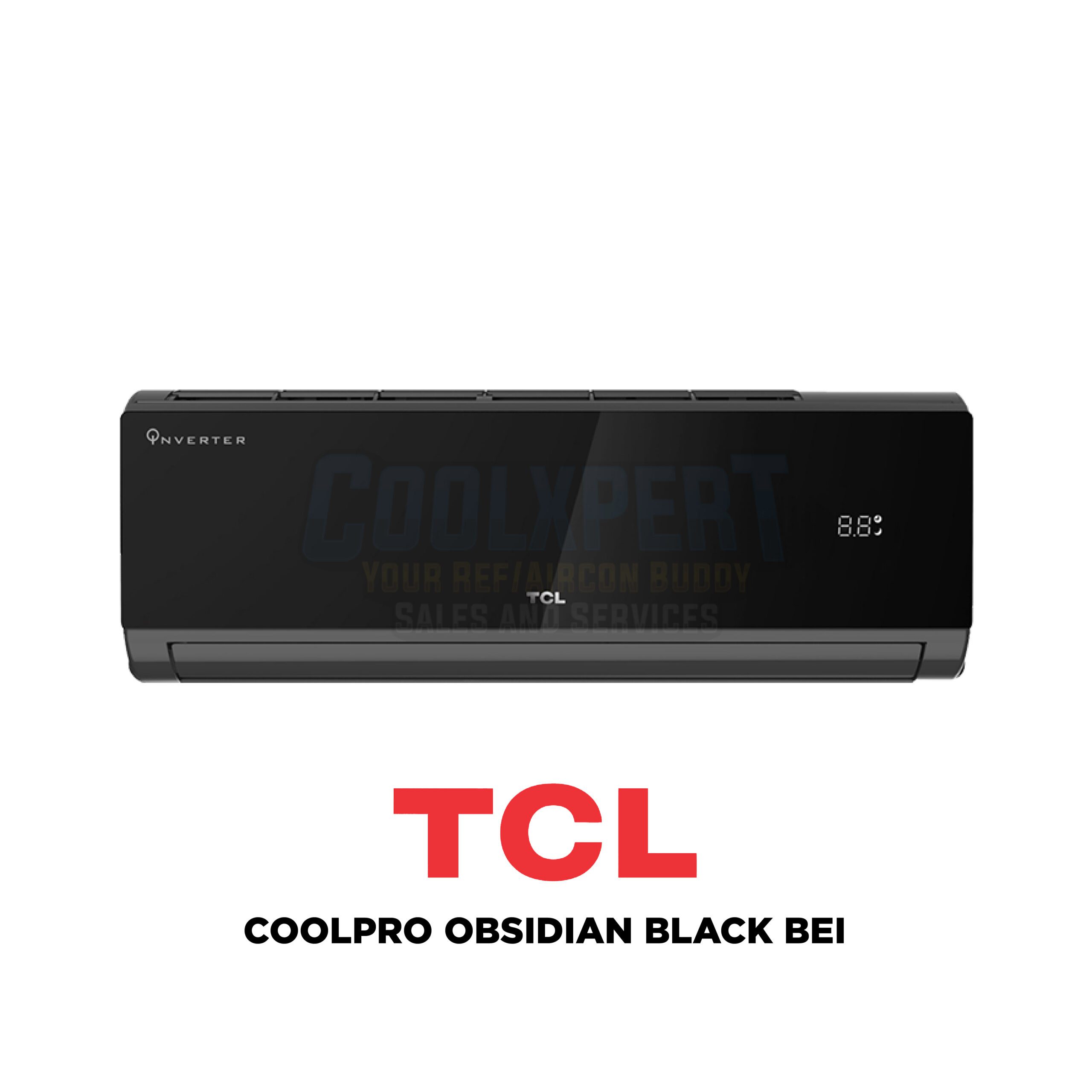 TCL COOLPRO OBSIDIAN BLACK FULL DC INVERTER WITH WIFI 2.5HP SPLIT TYPE